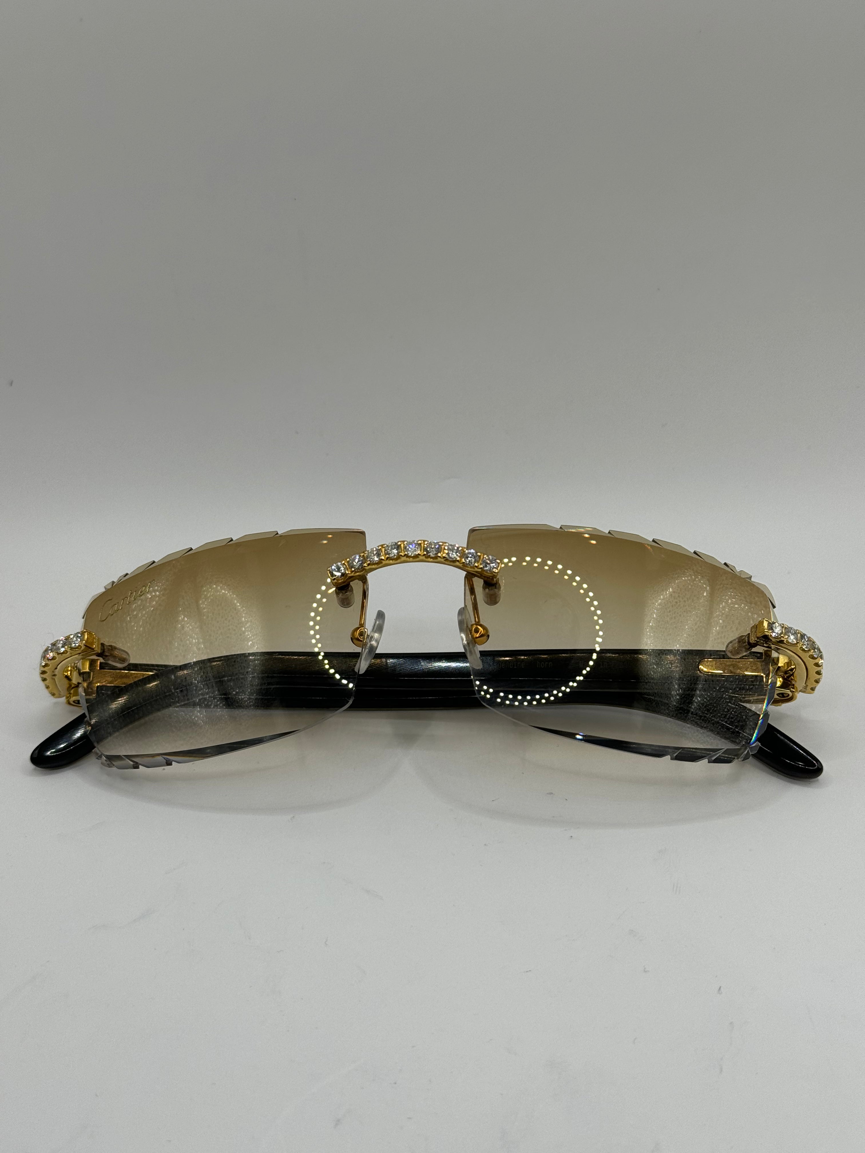 Custom Diamond Cartier Buffs sunglasses