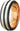Tungsten Ring Rose Gold with Black Groove and Beveled Edge Comfort Fit 8mm