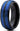 8mm Blue and Black Dome Tungsten Carbide with Hammered Brushed Finish