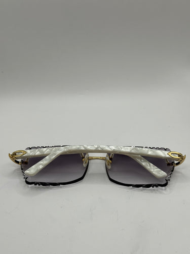 Custom Cartier pearl stick sunglasses