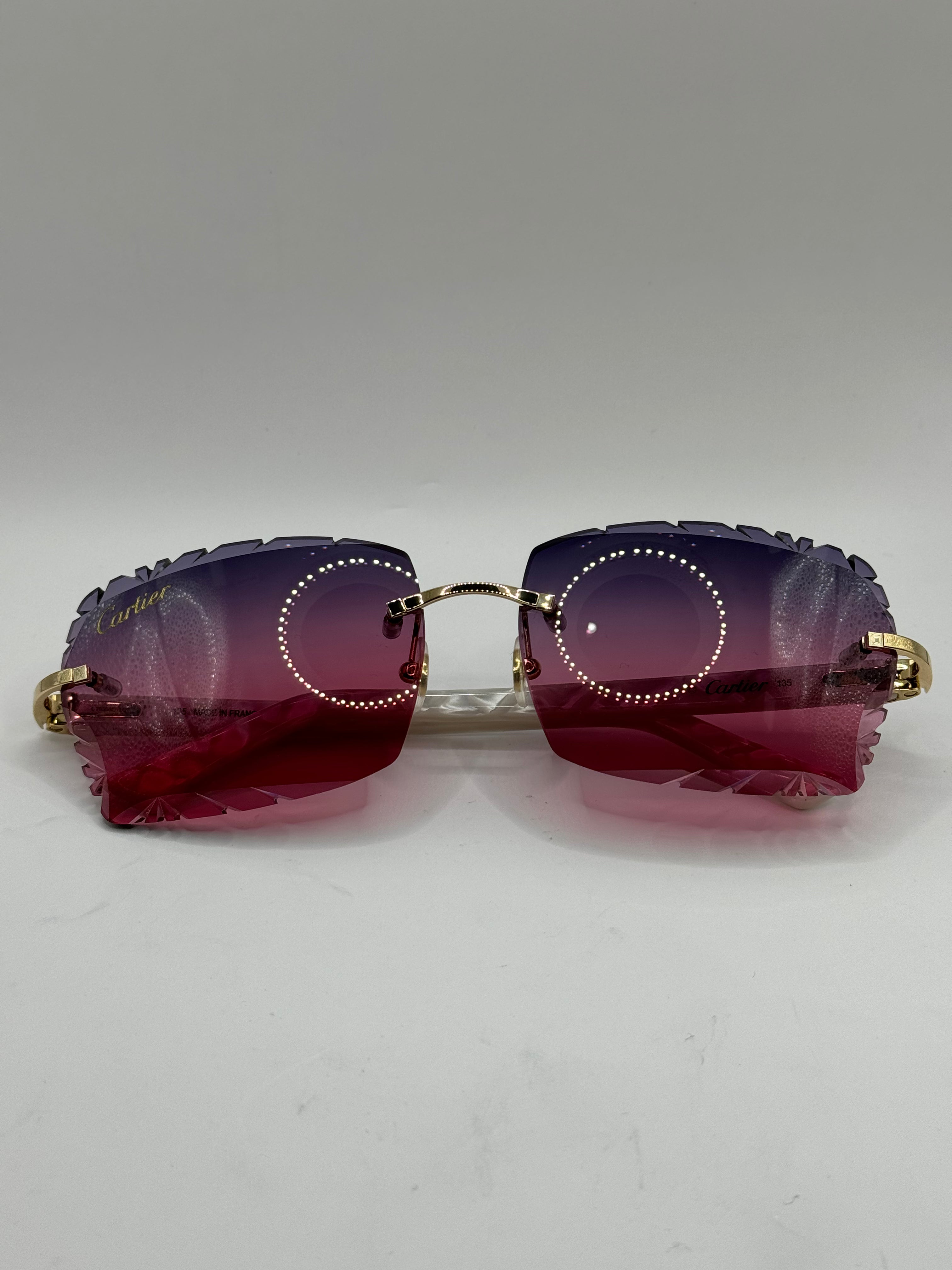 Custom Cartier pearl stick sunglasse