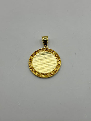 10k Nugget Photo Pendant