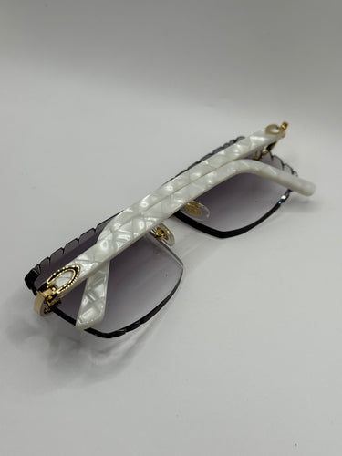 Custom Cartier pearl stick sunglasses