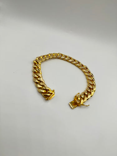 10k 12mm MIAMI Cuban Bracelet Semi Hollow