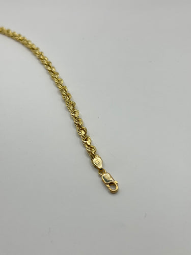 10k 5mm Hollow Rope Diamond Cut
