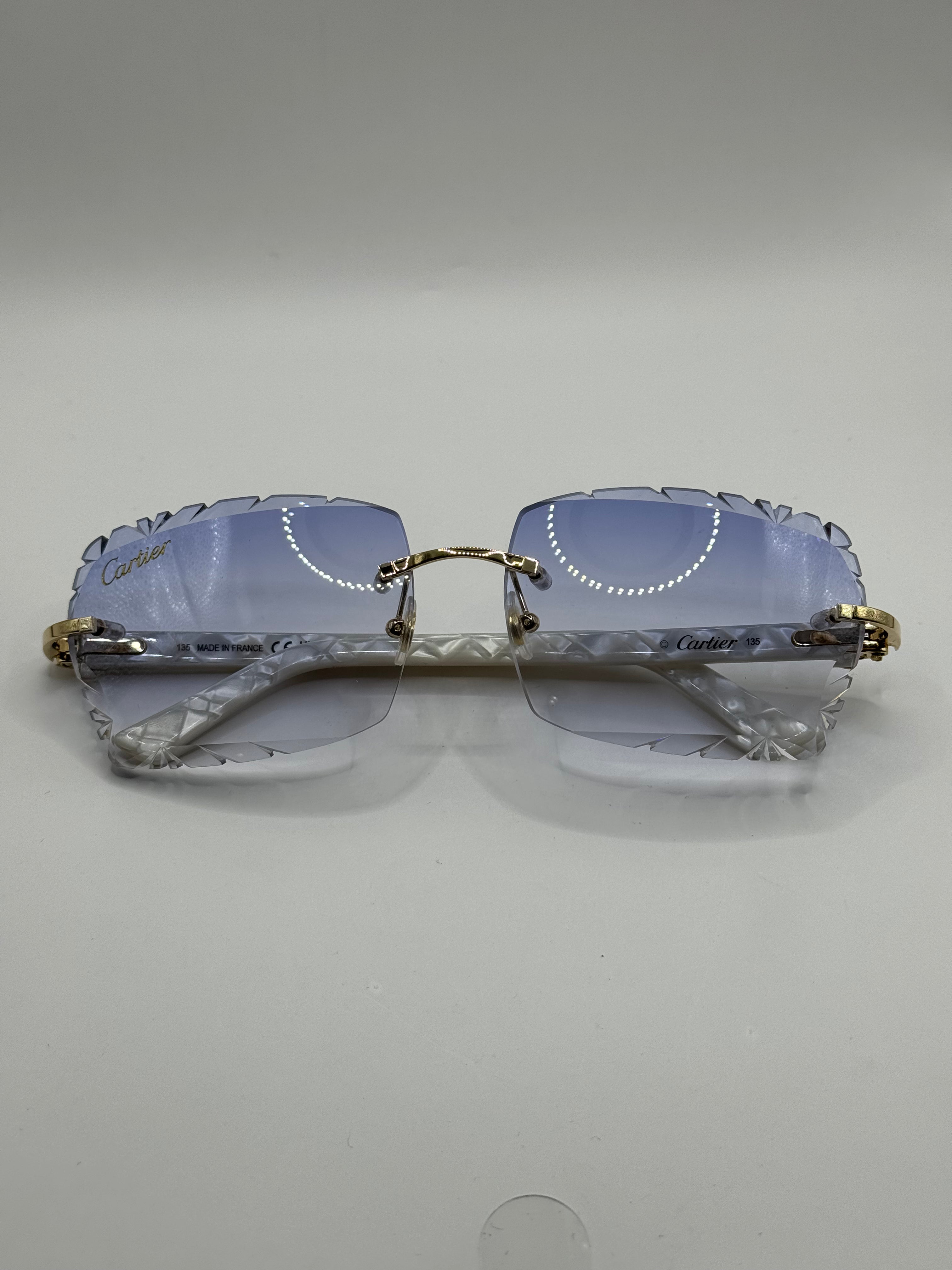 Custom Cartier Pearl Stick Sunglasses