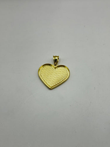 10k Photo Pendant Heart