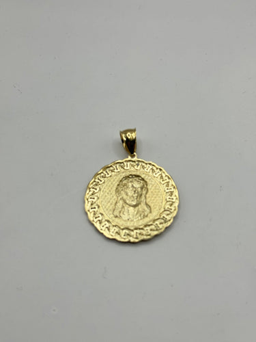 10k Jesus Pendant Cuban bezel