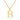 10K Yellow Gold Diamond Cut A - Z Alphabet Initial Letter Charm Pendant (Small Size)