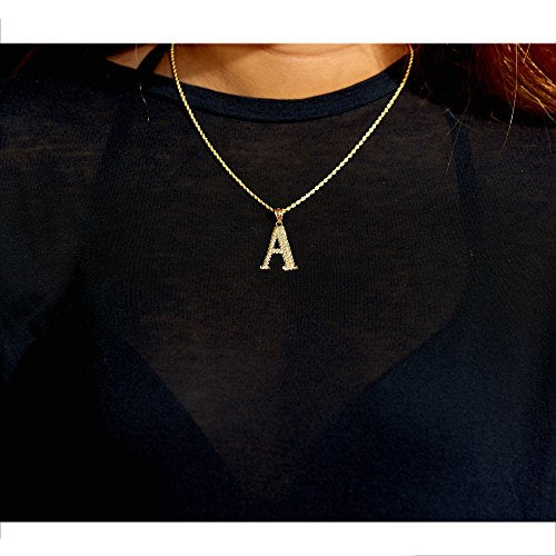 10k Initial Yellow Gold Crown A-Z Alphabet Charm Diamond Cut Pendent M –  Globalwatches10