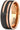 Black Tungsten Ring Rose 2 Rose Gold Side Groove Flat Edge Comfort Fit