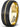 8mm Black Tungsten Ring Brushed with 18k Gold Plated Groove Step Edge Comfort Fit