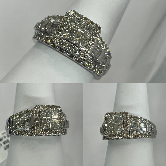10k Engagement Ring Princess cut 2.00ctw