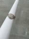 14k Engagement ring set princess cut .65ctw