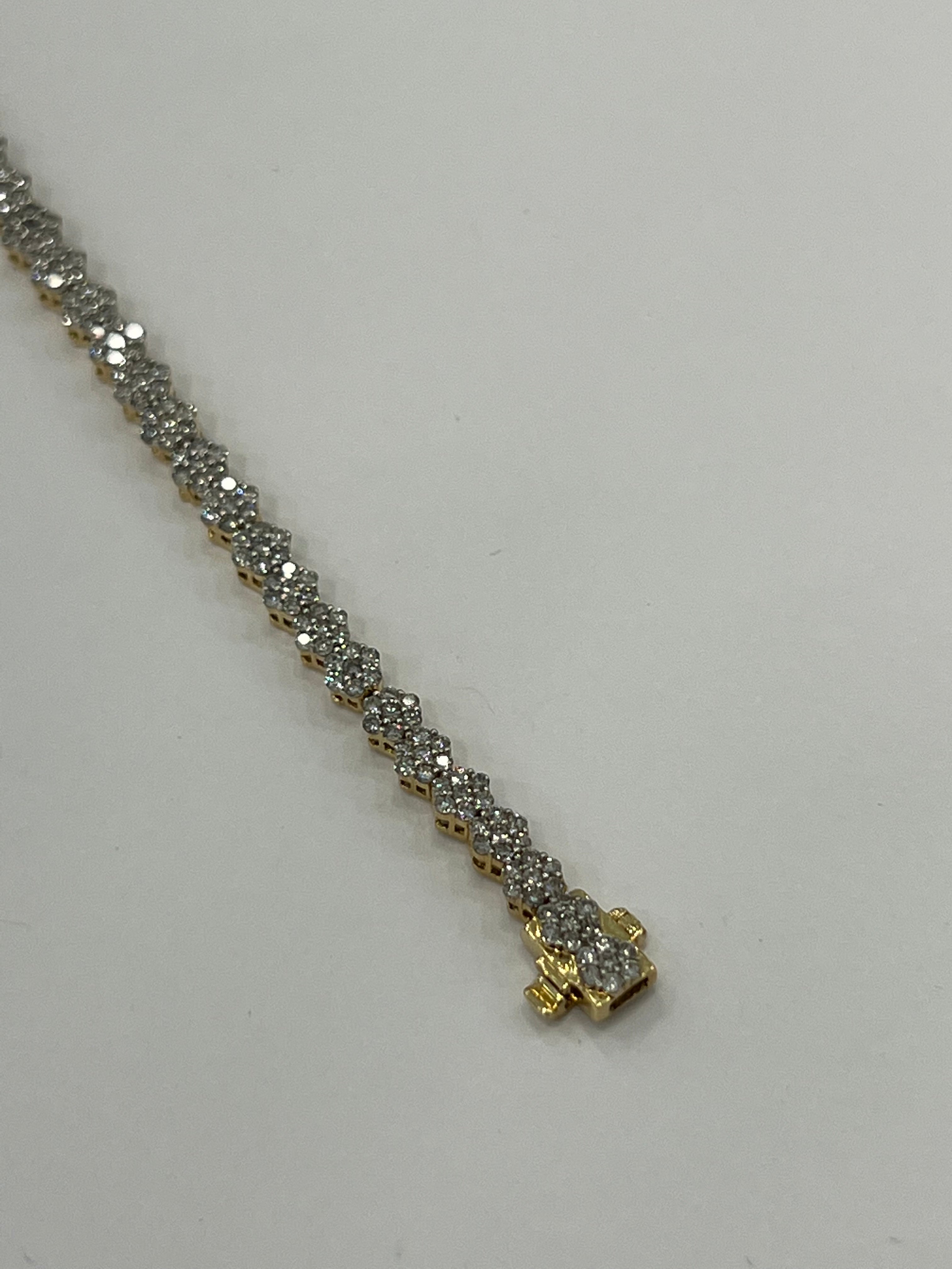 14k Tennis bracelet 3.00 ctw