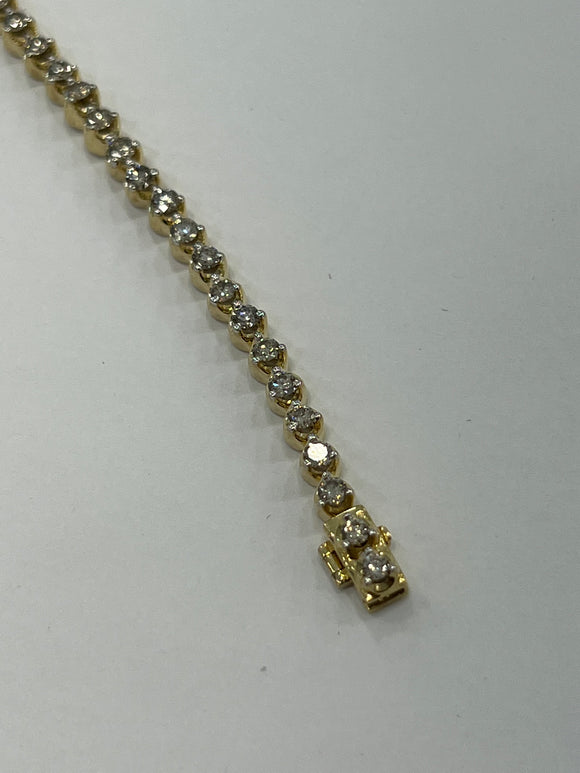 10k Tennis Bracelet 3.00ctw