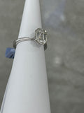 14k Engagement Ring Emerald cut diamond 1.00ctw