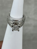 14k Engagement Ring Set Princess cut 2.00ctw
