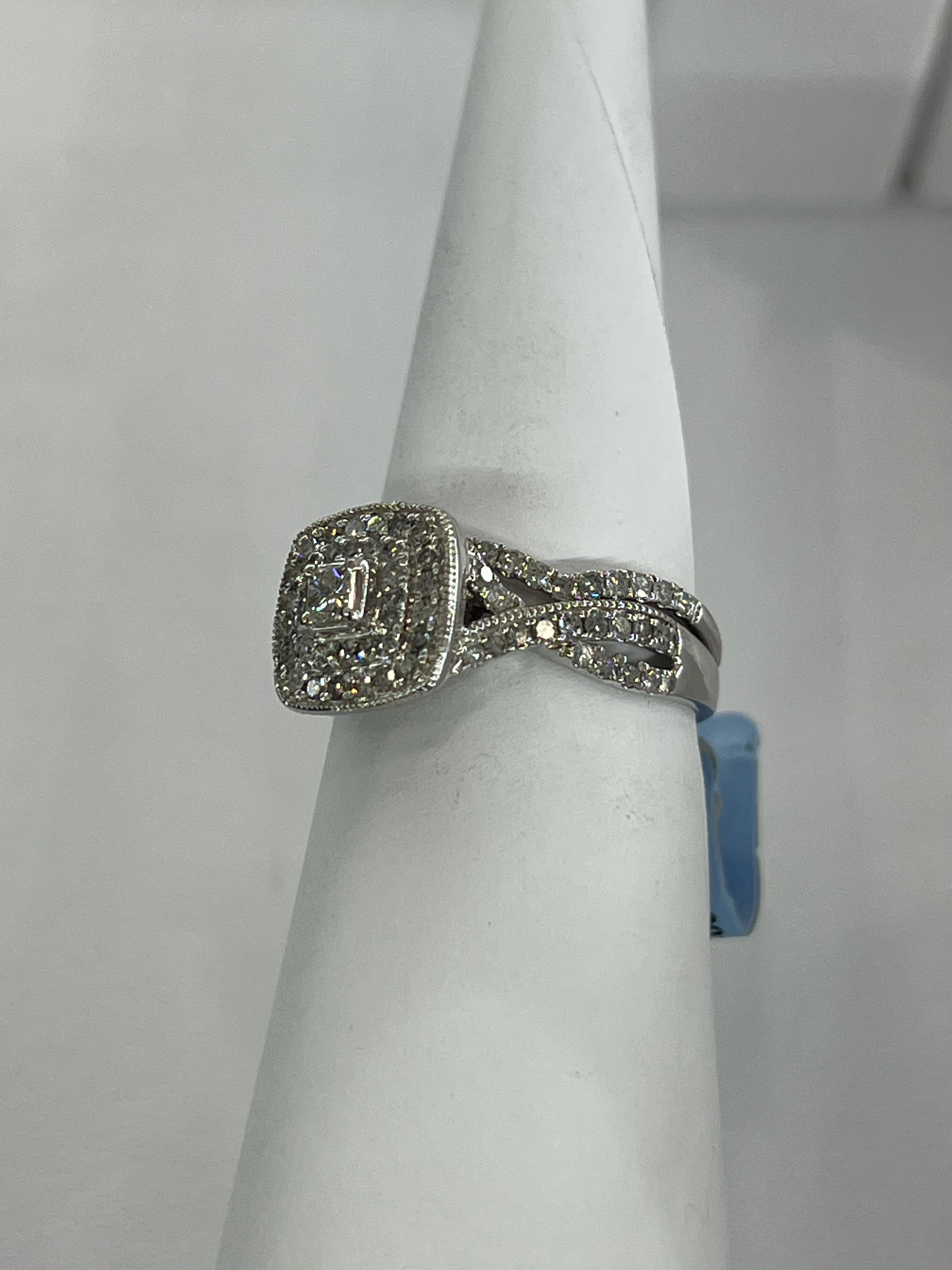 14k Engagement Ring Set .75ctw