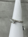 14k Engagement Ring 2 Stone style 1.00ctw