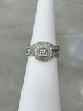 14k Engagement ring set princess cut .65ctw