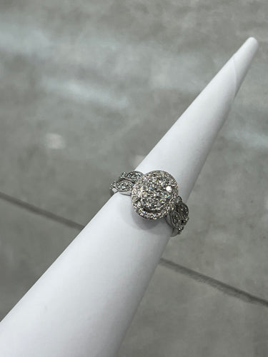 14k Engagement Ring Oval 1.00ctw