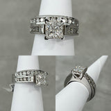 14k Engagement Ring Set Princess cut 2.00ctw