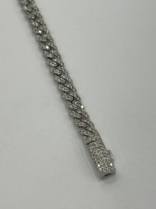 14k Miami Cuban bracelet 3.45ctw