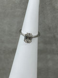 14k Engagement Ring Emerald cut diamond 1.00ctw